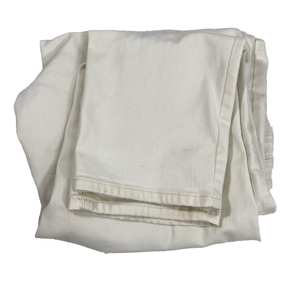 Talbots Slim Ankle Jeans Womens Size 14W Cream Straight Stretch Pockets - Picture 11 of 11